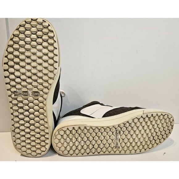 Michael Kors Baxter Sneakers Sz 8M Leather Designer Shoe - Picture 16 of 16